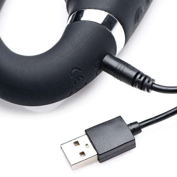 Strap U Female Sex Toys 10X Mighty Rider Vibrating Strapless Strapon Black
