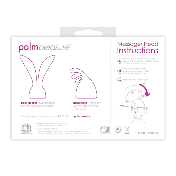 PalmPower Male Sex Toys PalmPower PalmPleasure Head Attachments For use with PalmPower