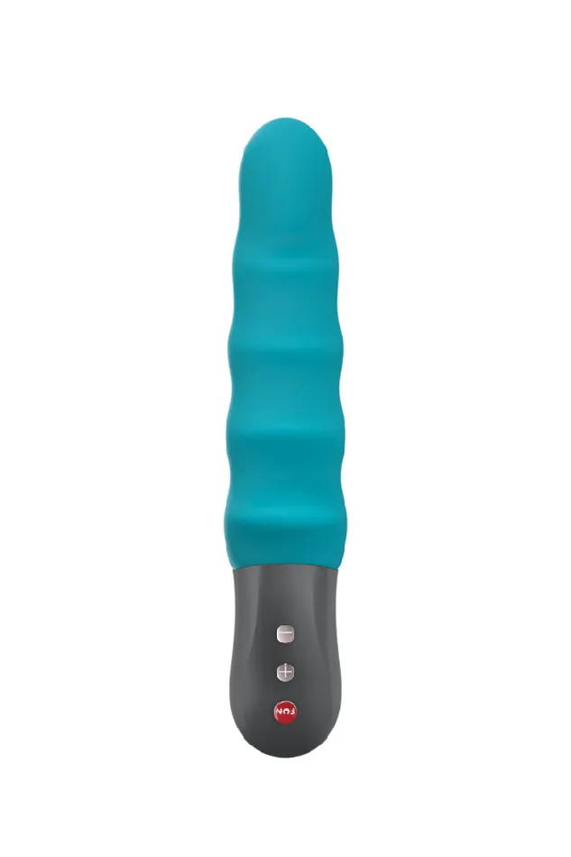 Fun Factory Fun Factory Stronic Surf Ribbed Pulsator Petrol Female Sex Toys