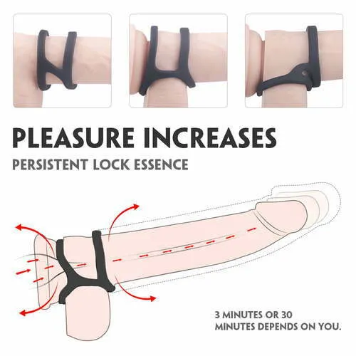 Male Sex Toys AcmeJoy Acmejoy Liquid Silicone Penis Sleeve Cock Ring