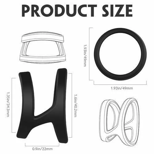 Male Sex Toys AcmeJoy Acmejoy Liquid Silicone Penis Sleeve Cock Ring