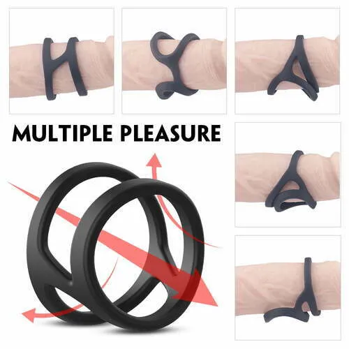 Male Sex Toys AcmeJoy Acmejoy Liquid Silicone Penis Sleeve Cock Ring