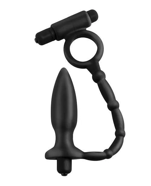 Anal Pipedream Products Anal Fantasy Collection Ass Kicker Wcockring Black