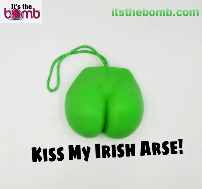 St Patrick Irish Couple Humor Shamrock Green Nutz Nude ILU VJ White Spermie Its the Bomb Vibrators