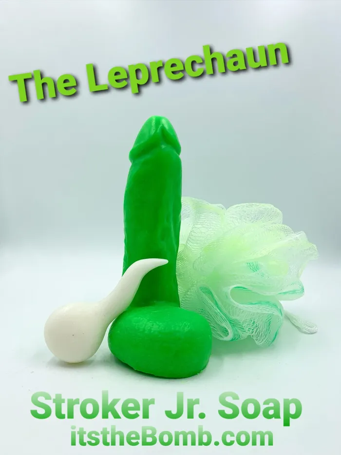 St Patrick Irish Couple Humor Shamrock Green Nutz Nude ILU VJ White Spermie Its the Bomb Vibrators