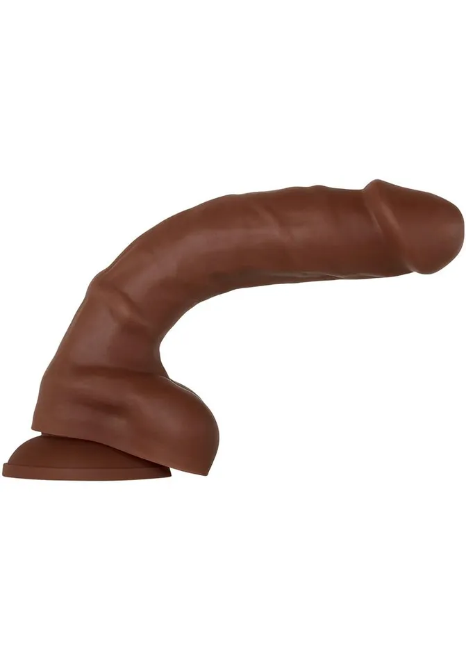 Dildos Evolved Real Supple Poseable Silicone Dildo with Balls