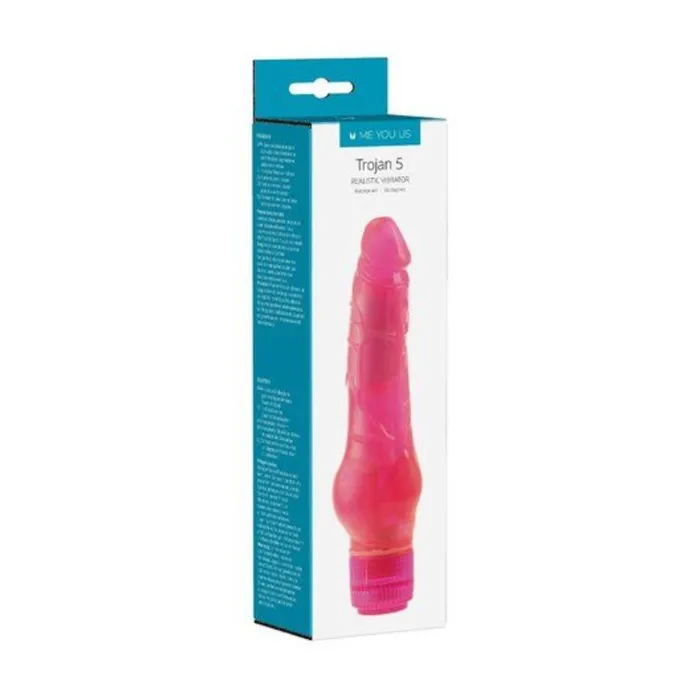 Me You Us Trojan 5 Realistic Vibrator Pink Me You Us Vibrators