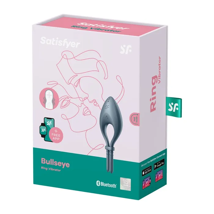 Satisfyer Couples Satisfyer Bullseye Vibrating Cock Ring Grey