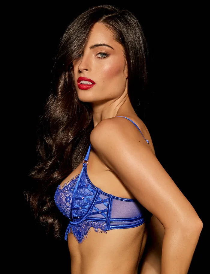Honey Birdette Vibrators Elsie Cobalt Blue Bra
