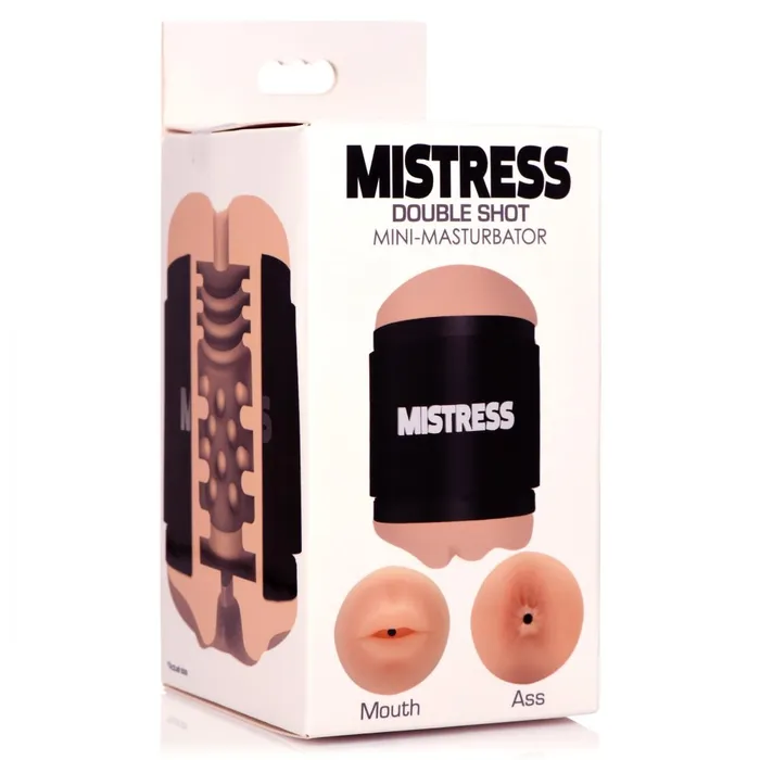 Mistress Male Sex Toys Mistress Double Shot Mini Masturbator Ass Mouth Light Mistress Male Sex Toys Mistress Double Shot Mini Masturbator Ass Mouth Light